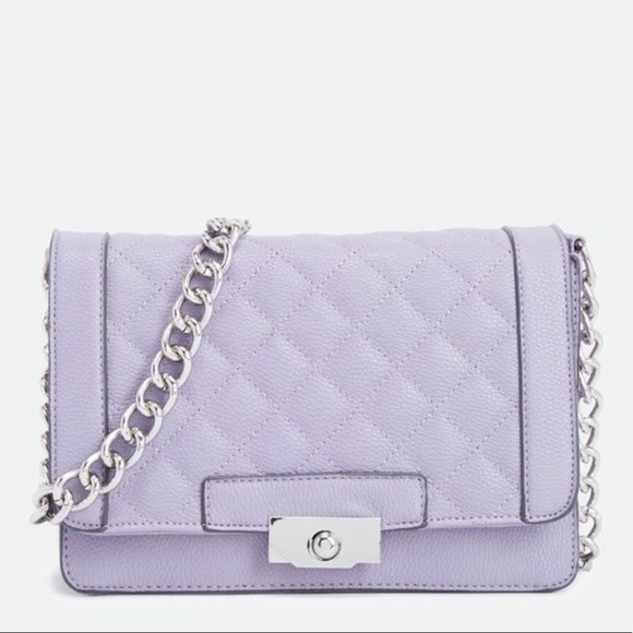 JustFab Handbags - Justfab Lilac Quilted Crossbody Bag